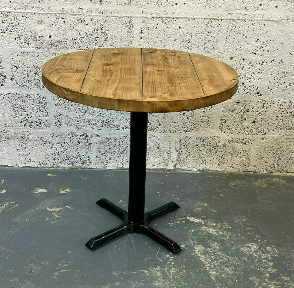 Rustic round bar sale table