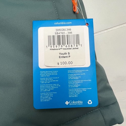 Columbia Youth Hikebound Insulated 'Night Wave' Jacket SB4765-346 Multi-Size - Picture 10 of 13