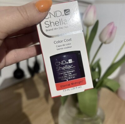 CND Schellack Eternal Midnight Gelpolitur 7,3 ml brandneu in Verpackung