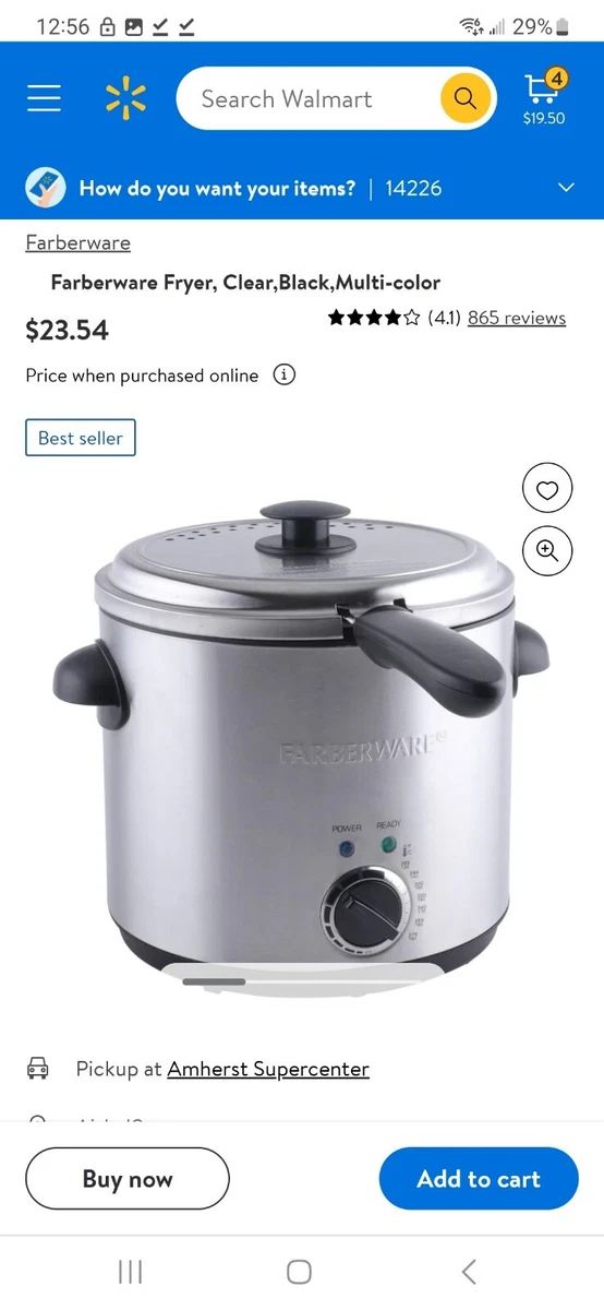 Farberware FW61100018142 Round 1.9 Liter Deep Fryer