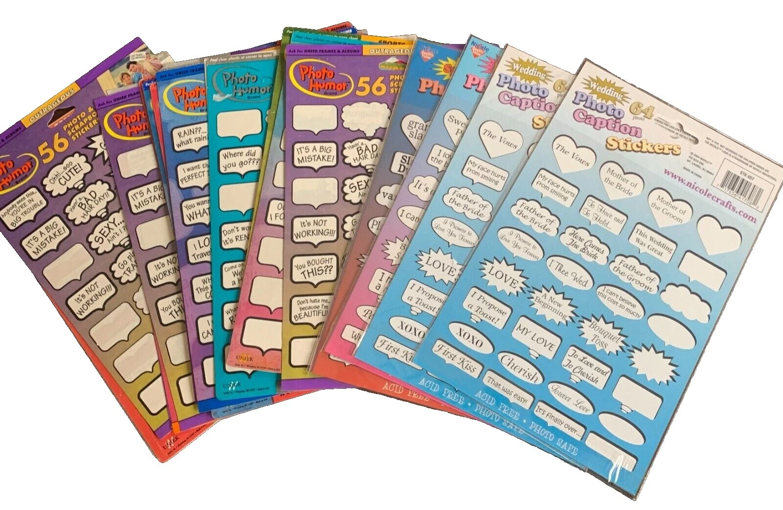 Blanco Pegatinas para colecciones de Recortes