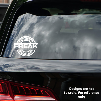 Zertifizierter Freak | Auto Laptop Van unhöflich Aufkleber Abziehbild Vinyl lustig