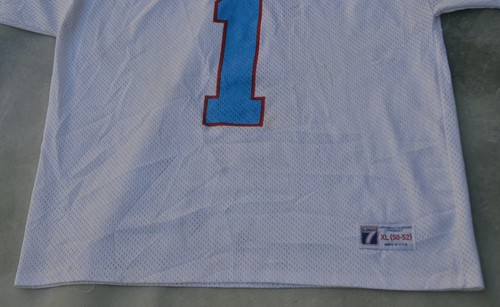 Vintage RARE Logo 7 NFL Houston Oilers Warren Moon #1 Jersey Size X-Large. - Picture 6 of 11