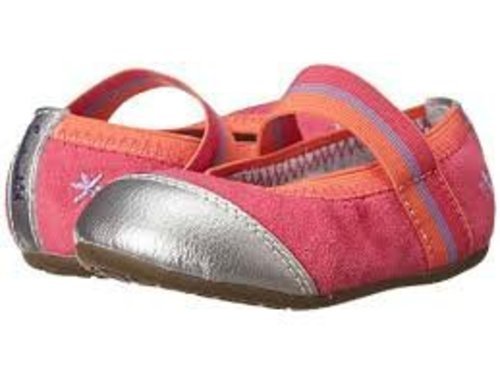 coral baby shoes