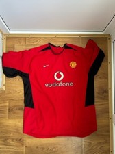 MANCHESTER UNITED 2002 2004 FOOTBALL SHIRT SOCCER JERSEY NIKE sz XXL BLOCK CORE