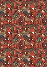 SPIDERMAN Birthday Gift Wrap - Marvel Super Heroes Gift Wrap - IronMan - Thor D3