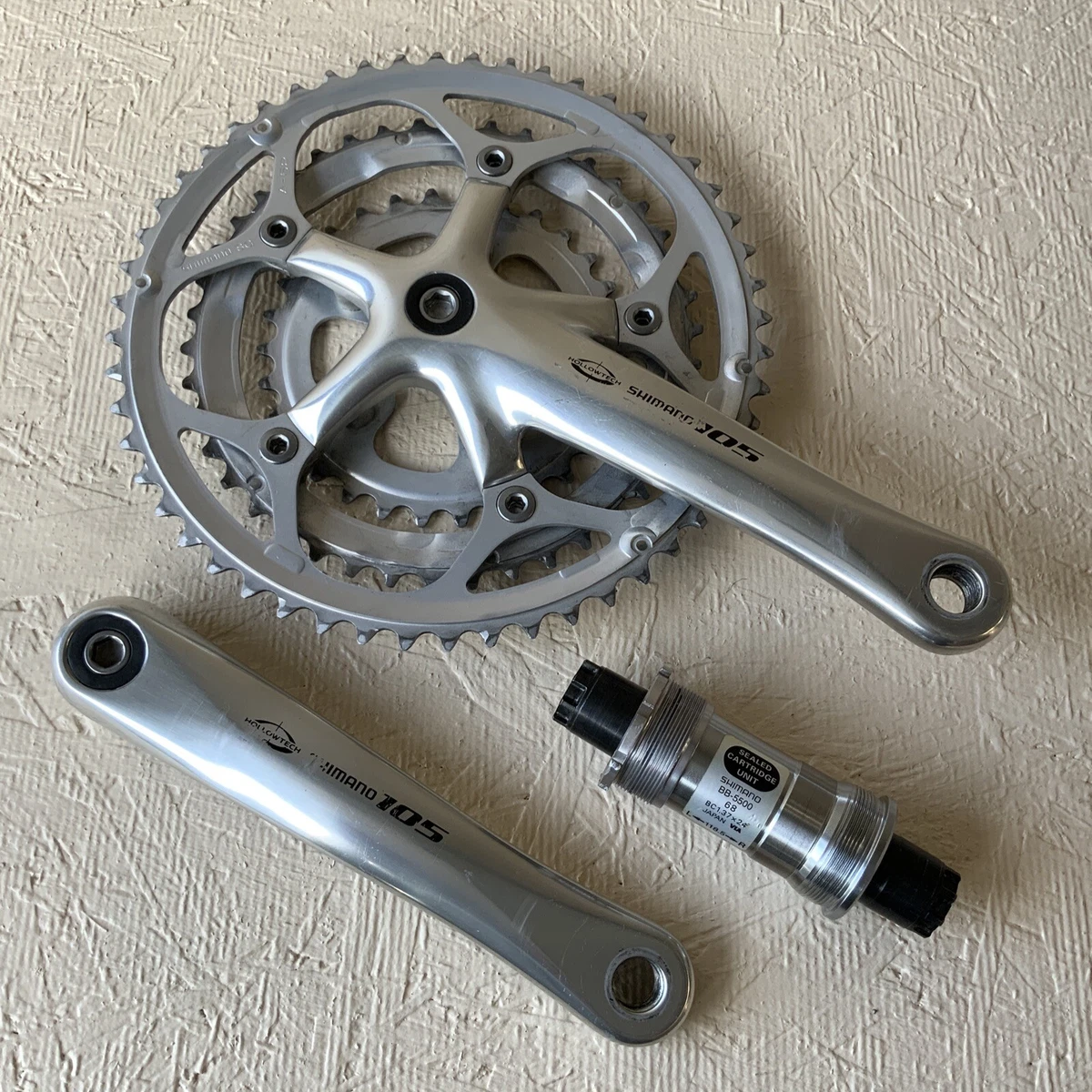 SHIMANO 105 CRANKSET TRIPLE 175 MM 52 42 30 TOOTH SHIMANO 105