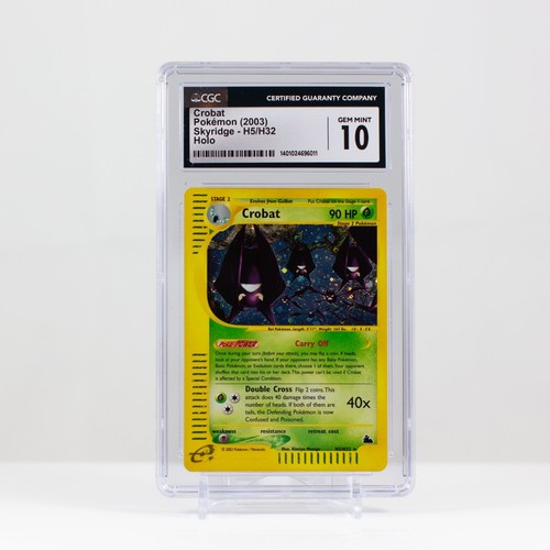 Pokemon Skyridge Holo Crobat CGC 10