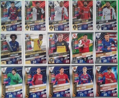 30% OFF! 2020 Match Attax 101 Soccer Cards inc Messi, Ronaldo, Haaland, Kane