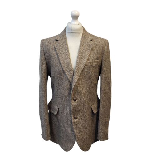 Harris Tweed beige 1 Stück Wolle Anzug Jacke UK Herren Medium 40" J680