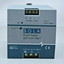 SDP4-24-100LT / POWER SUPPLY 24VDC 3.8A, CLASS 2 / SOLA
