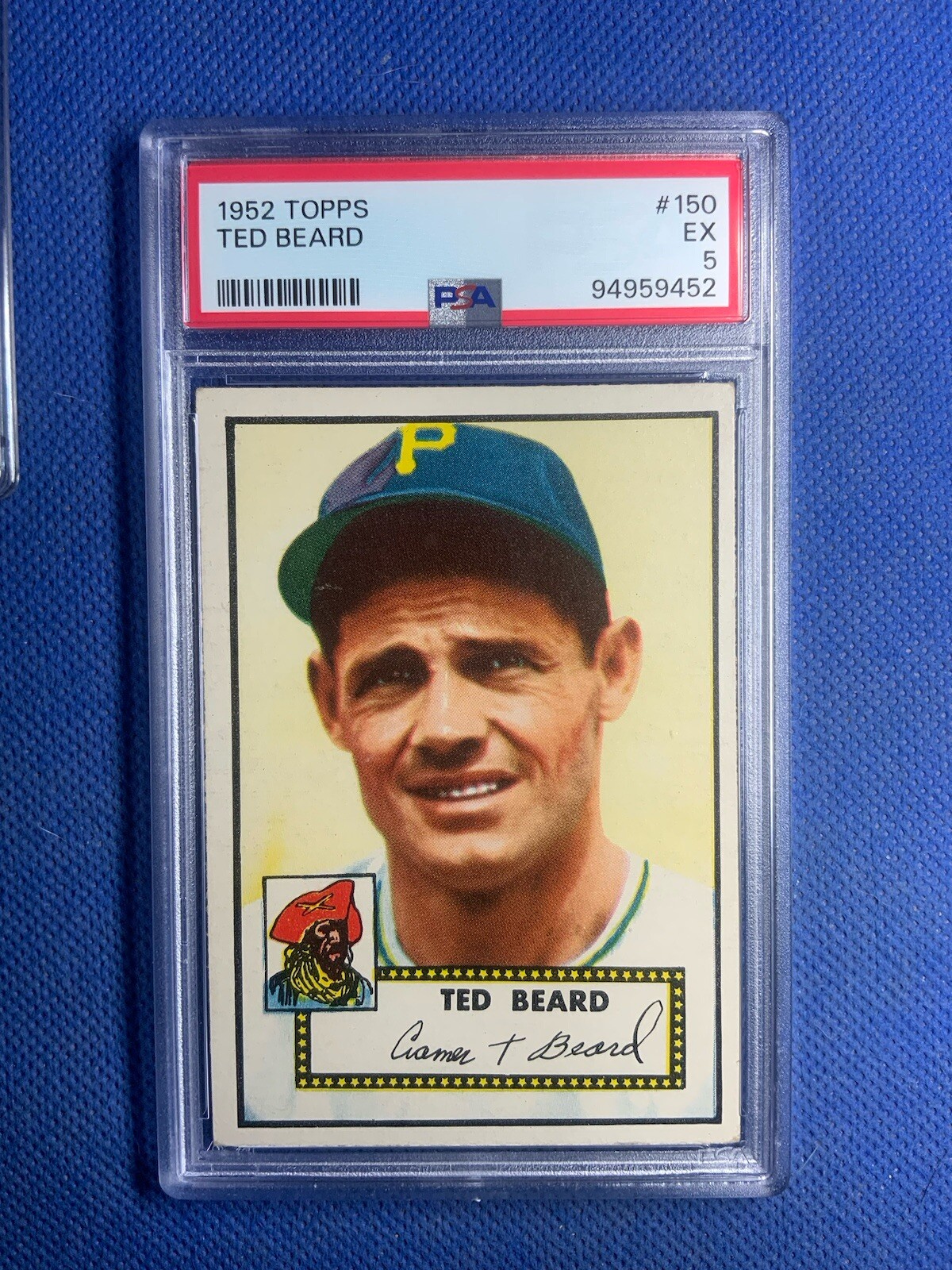 1952 Topps - Ted Beard - #150 Pittsburgh Pirates PSA 5