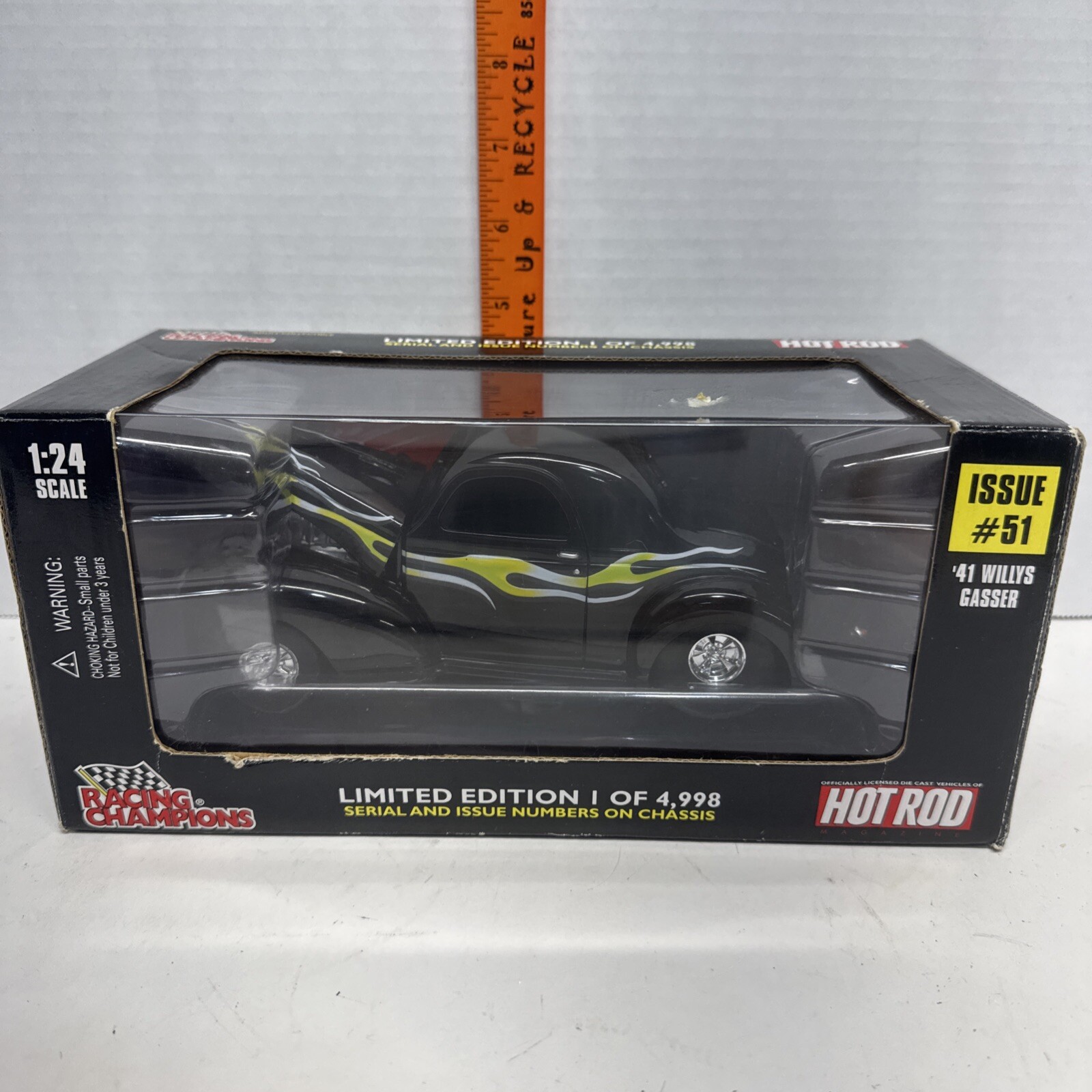 1998 Racing Champions HOT ROD Magazine 41 Willys Gasser Limited Edition Vintage Diecast