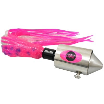 MagBay Sincero Sr 30oz High-Speed Wahoo Lure – Stainless Steel Trolling Lure With Skirt, Up To 20 Knots