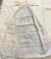 Antique Cotton Christening Gown For That Special Baby With Lots Of Handwork