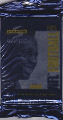 3 packs football new - 1996 Score Pinnacle HOBBY Marvin Harrison Eddie George