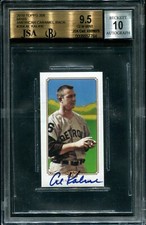 Al Kaline 2010 Topps 206 Mini Autographs American Caramel BGS/JSA 9.5/10 HoF!
