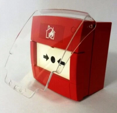 SD FIRE ALARMS Hinged Call Point Cover Clear Plastic [1 Pack] Compatiable with KAC Models
