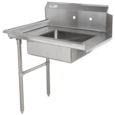 Commercial Stainless Steel Left Dirty Soiled 36'' Dish Washer Table Sink 3' NSF