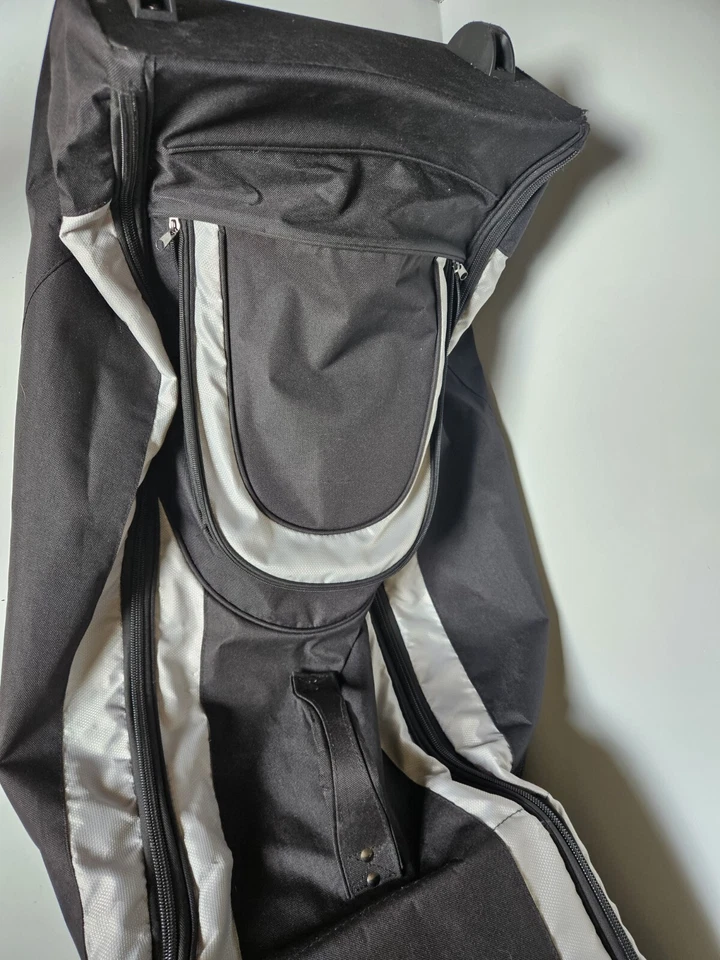 Bolsa de golf Maxfli Large Tour Travel Rolling con ruedas - negra Foto 3 de 4