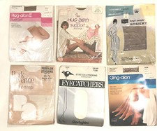 12 Pair Vintage 70s Stockings with stretch size small