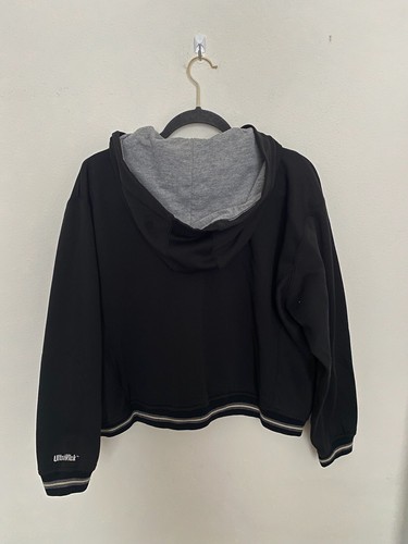 North Face Ladies L UltraWick Full Zip Hoodie Jacket Striped Pockets Sweater - Picture 2 of 8