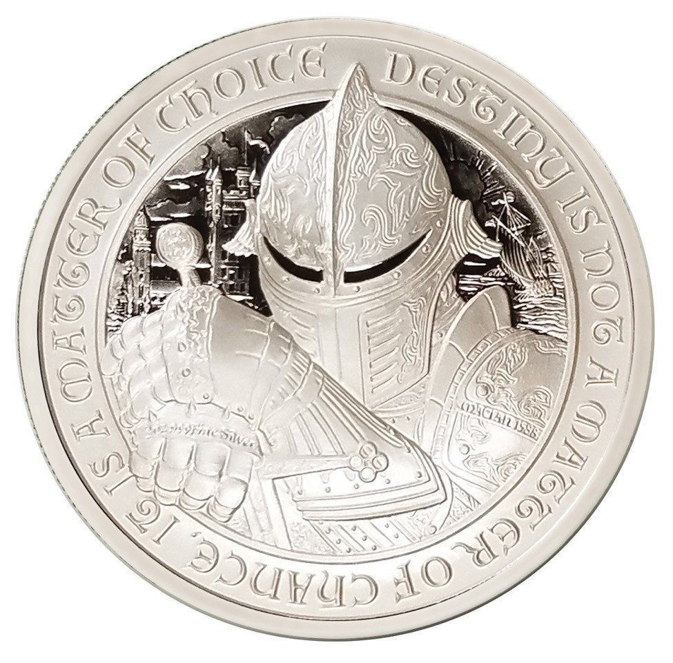 銀貨② The Destiny Coin 2 - The Dragon - 2 oz .999 FINE Silver BU