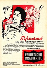 3w6450/ Alte Reklame von 1959 &ndash; Dr. Richters Fr&uuml;hst&uuml;cks Kr&auml;utertee