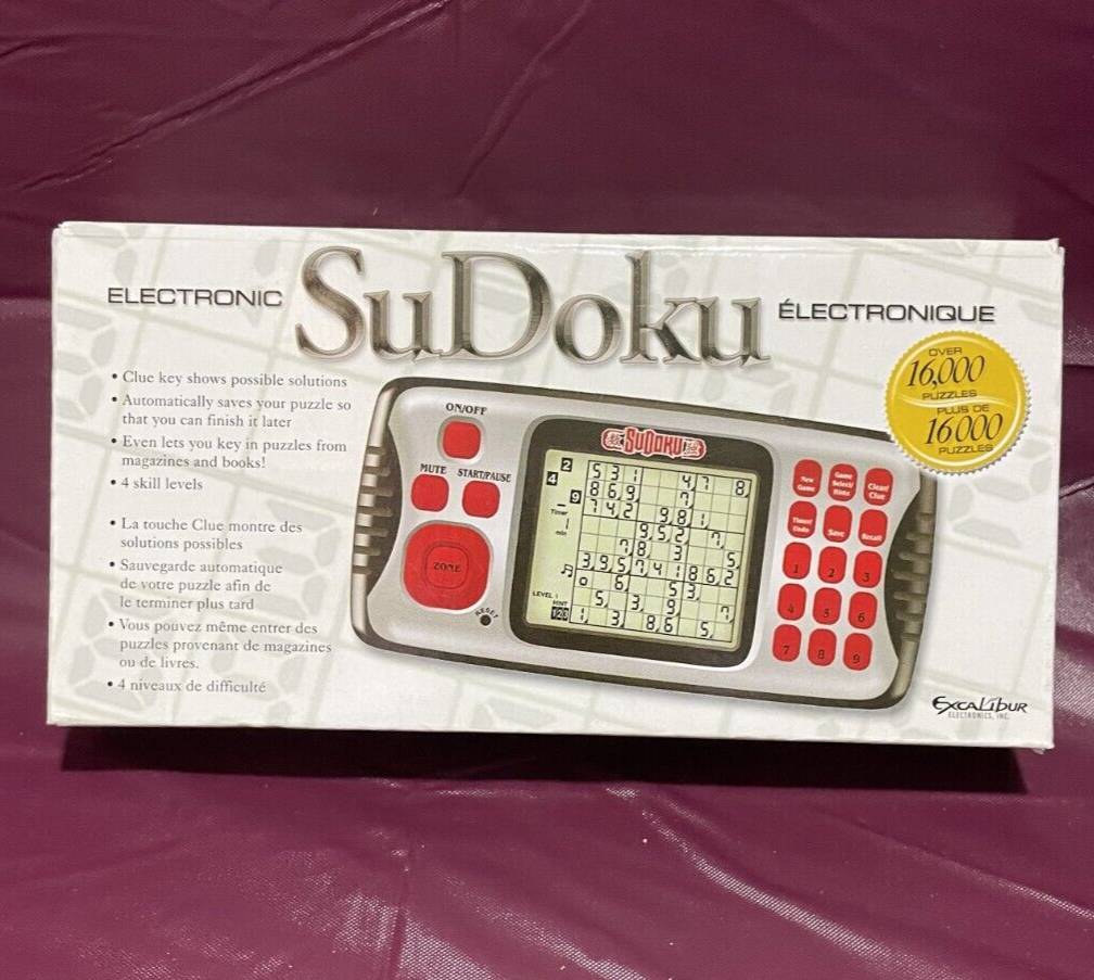 SuDoku Electronic Handheld Game By Excalibur Electronics EBay