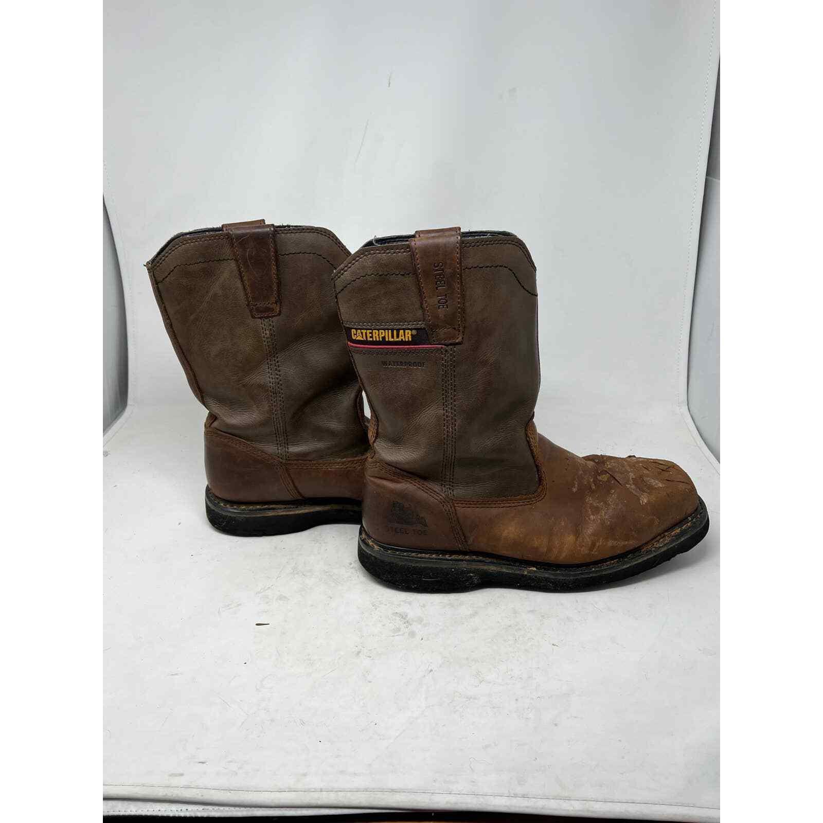 Cat Men's Hudson EH Steel Toe Cowboy Work Boots M… - image 4