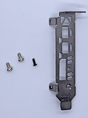 AMD RADEON PRO WX 2100 WX 3100 LOW PROFILE LP SFF HALF HEIGHT BRACKET