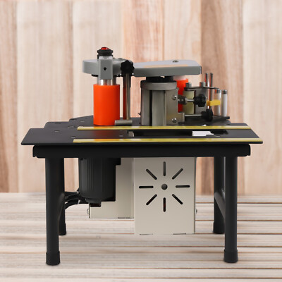 110V Portable Wood Edge Banding Machine Edge Bander Woodworking Gluing Machine
