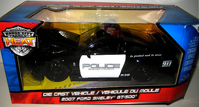 JADA BADGE CITY HEAT 2007 FORD SHELBY GT500 1:24 POLICE GT-500 MIB