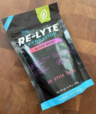 Re-Lyte Hydration Electrolyte Mix Redmond Mixed Berry 30 Stick Pack New Sealed