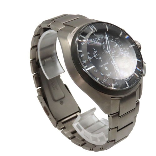 Citizen BZ1041-57E Cal.W770 Jour Date Eco-Drive Boîte Solaire Montre Hommes Auth - Photo 3 sur 10