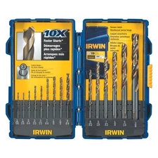 15-Pieces TURBOMAX™ Black/Gold Oxide Premium HSS 3-Flatted Shank Fractional