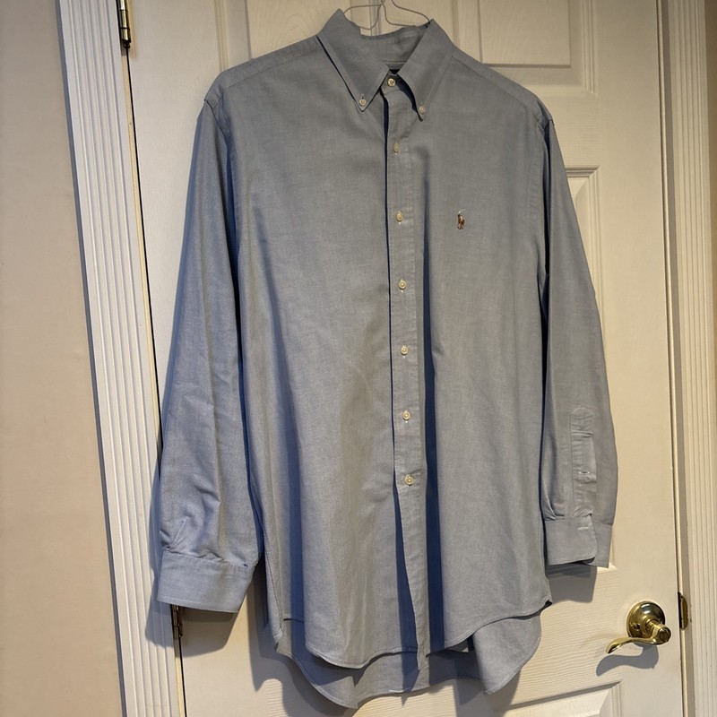Ralph Lauren Shirt Mens 16 1/2 34  Preowned Slight imperfection on right sleeve
