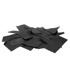 22 lbs Genuine Black Leather Scraps - 2.0MM Thick Genuine Top Full Grain Oil