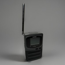 Vintage Casio TV-100B Portable Hand-Held Analog TV VHF/UHF LCD SCREEN Rare