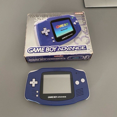 Nintendo Game Boy Advance Blau 32bit Handheld-Konsole Wide Color Screen OVP
