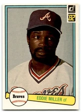 1982 Donruss Eddie Miller Atlanta Braves #425