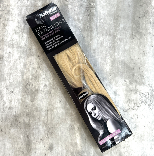Babyliss Clip-In Hair Extensions 18" Golden Blonde Artificial Straight