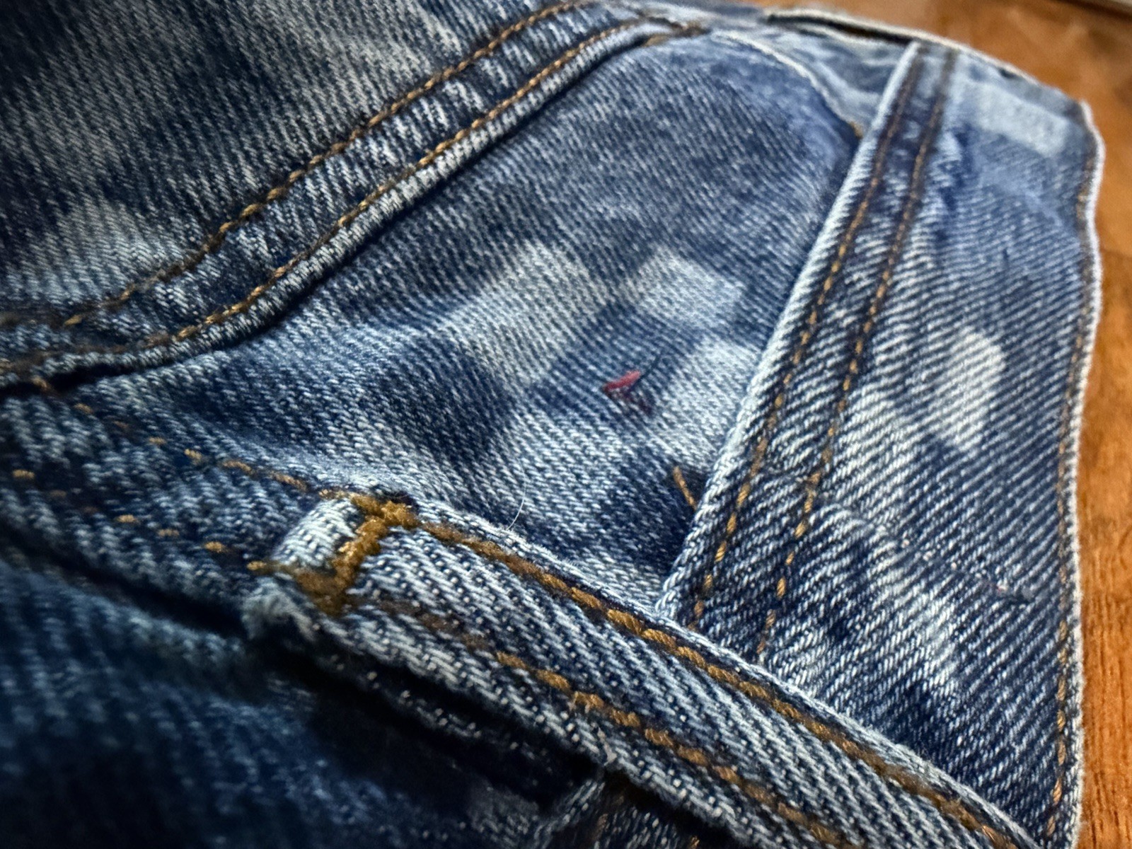 Urban Outfitters BDG Jeans Men's 32 x 30 Blue Denim Checkered Pockets Bow Fit