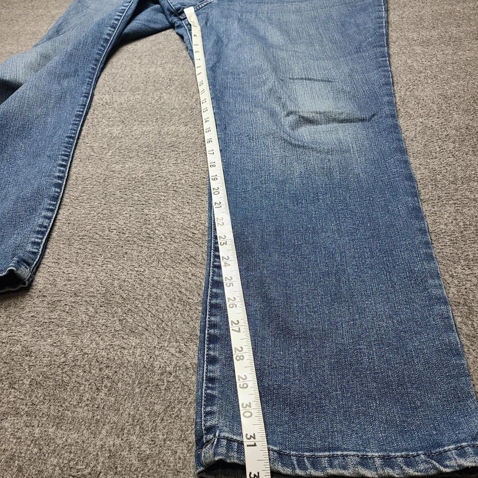 Lee Jeans Womens 20 Straight Leg Denim Flex Motion Mid Rise Regular Fit Pants - Image 2 of 4