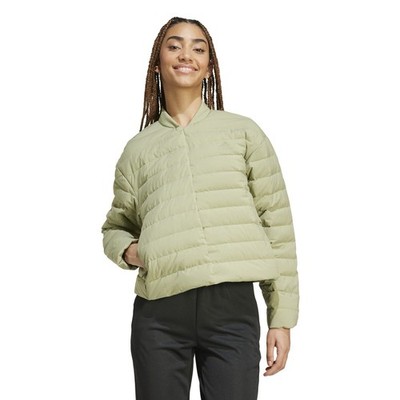 NWT $140 Adidas Women s Helionic Light Down Jacket Tent Green Large IZ4671