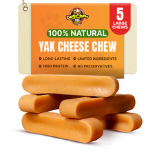 Large Yak Cheese Chew - 100 NATURAL  LONG LASTING Dog Chew  Treats 5 pcs 