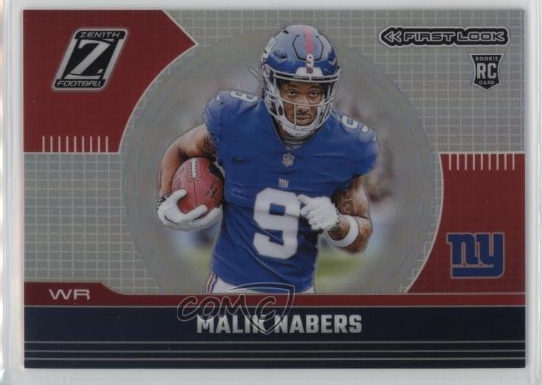 2024 Panini Zenith First Look Malik Nabers #6 Rookie RC 5xl