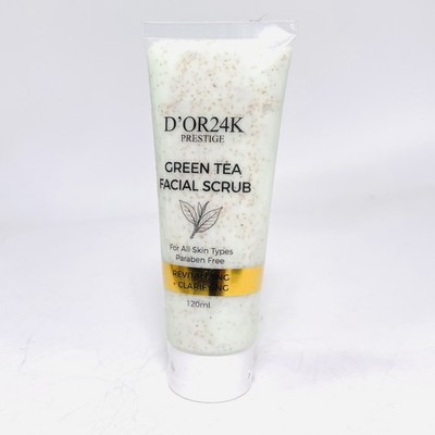 D OR24K Prestige Green Tea Facial Scrub 4oz Exfoliating Skincare