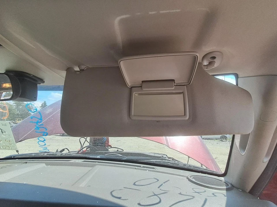 2007 Jeep Commander Used Passenger Right Sun Visor Gray OEM 268-01776R - Image 2 of 2