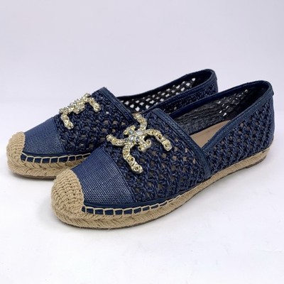 Sam Edelman Khiara Espadrille Flats Women's Hudson Blue Size US 7.5 EU 38 EUC
